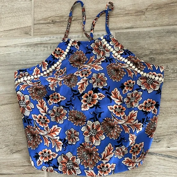 Dance & Marvel Floral Halter Top Size Small New without Tags - Picture 11 of 11